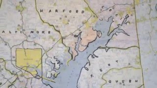 Maryland Map & Maryland Flag