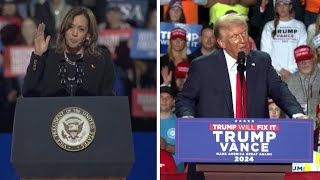 Harris and Trump make final campaign push on election day
