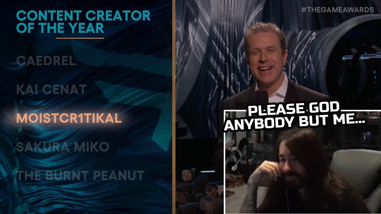 Чарли побеждает на церемонии вручения наград The ​​Game Awards (очень трогательно) | Moistcr1tikal