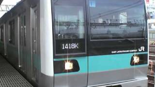 常磐線E233系2000番台マト1編成金町駅発車
