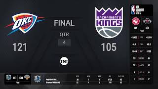 Oklahoma City Thunder @ Sacramento Kings | NBA on TNT Live Scoreboard