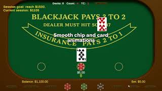 Classic Blackjack (PC/Steam) | Short Gameplay Trailer screenshot 4