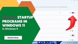 How to Disable Startup Programs in Windows 11 for Faster Boot Times | Easy Tech Steps