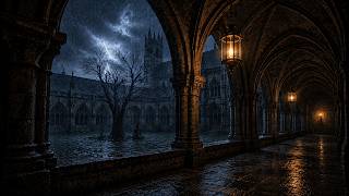 The Cathedral Cloister | Soft Fantasy Rain Ambience for Deep Sleep & Calm · 2.5 Hours .somnev