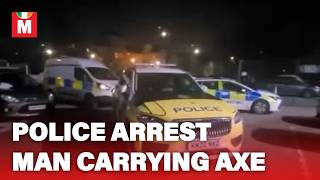 Man arrested after entering Mosque with AXE