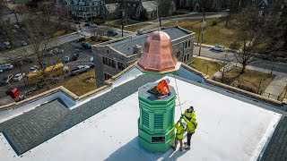 Restoring Tradition - Thackray Crane Sets Cupola And Cross At Our Mother Of Consolation School