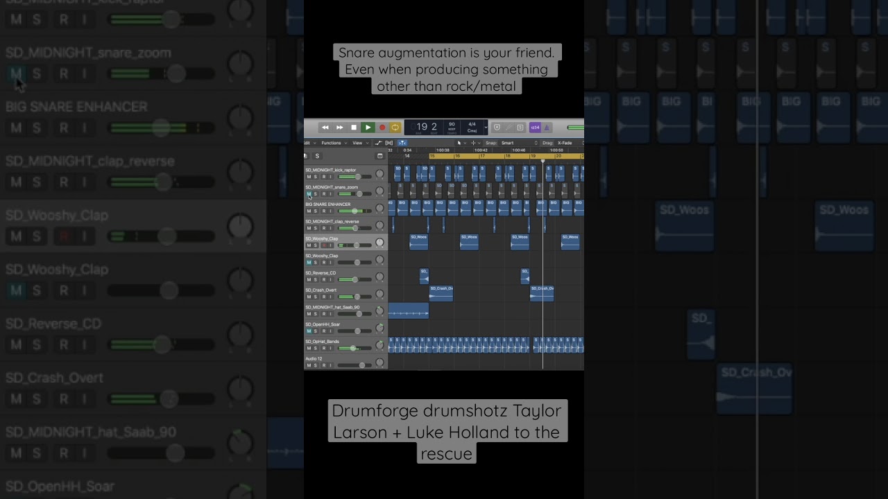 Drumforge drumshotz Taylor Larson + Luke Holland in an industrial beat