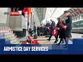 Armistice Day services at Cenotaph and across country as UK falls silent to remember
