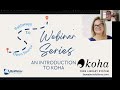 Pathways to open source webinar introduction to koha