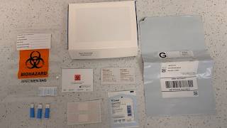Blood Sample Collection Process for At-Home Lab Test A1C Kit