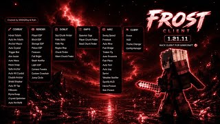 ⚡ (LT1) Frost Hack Client 1.21.11 Best PvP Client for Crystal And Sword| Mojo / Cracked TL Launcher