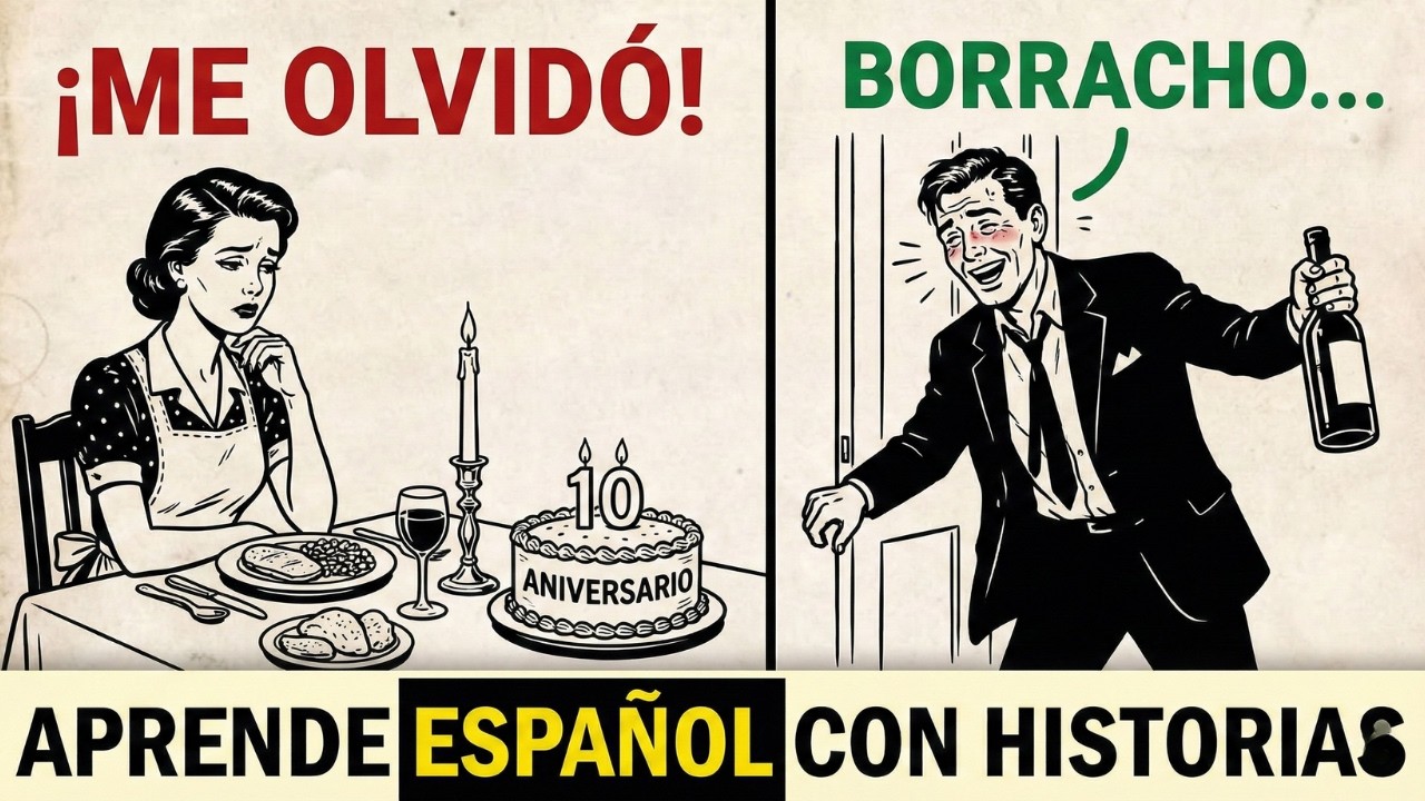 Learn Spanish Through Stories: The Forgotten Anniversary (Slow & Easy)