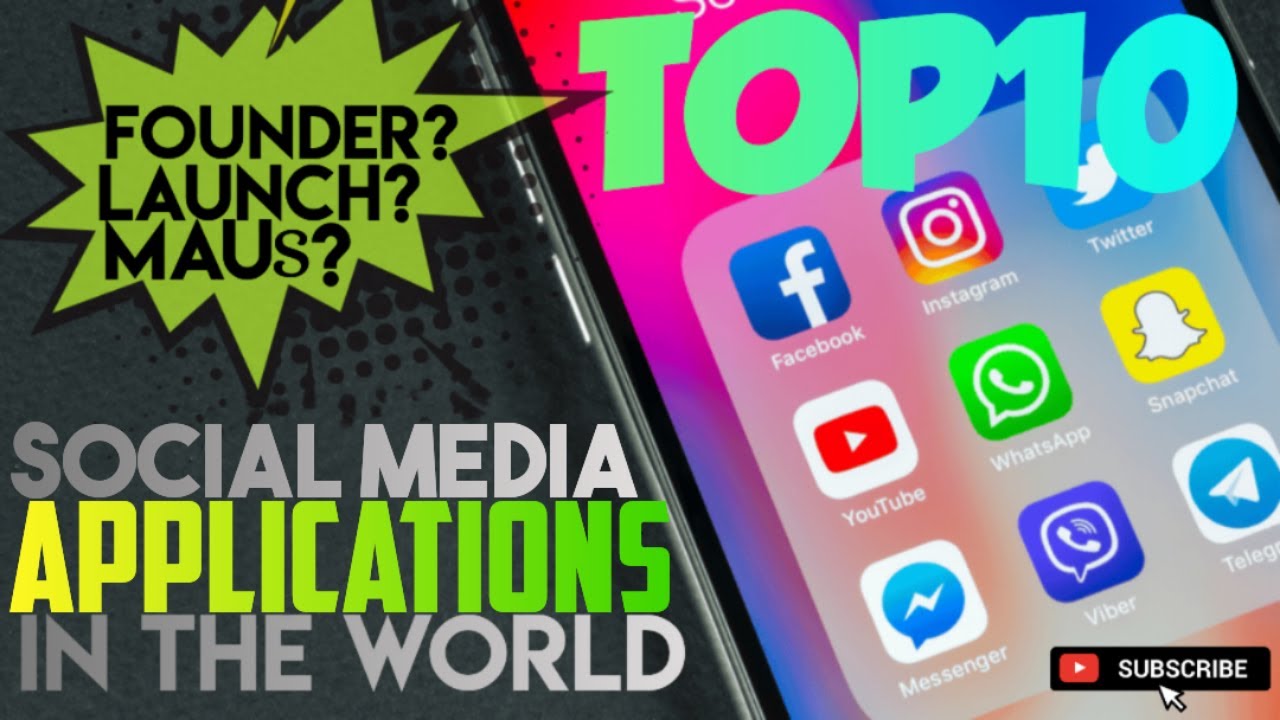 Top 10 Social Media Apps (Application) in The World | FOUNDER , LAUNCH , COUNTRY , MAUs | HD station