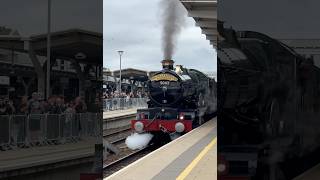 5043 Earl Of Mount Edgbe Erupts From Derby Station On The Shakespeares Express By Vintage Trains