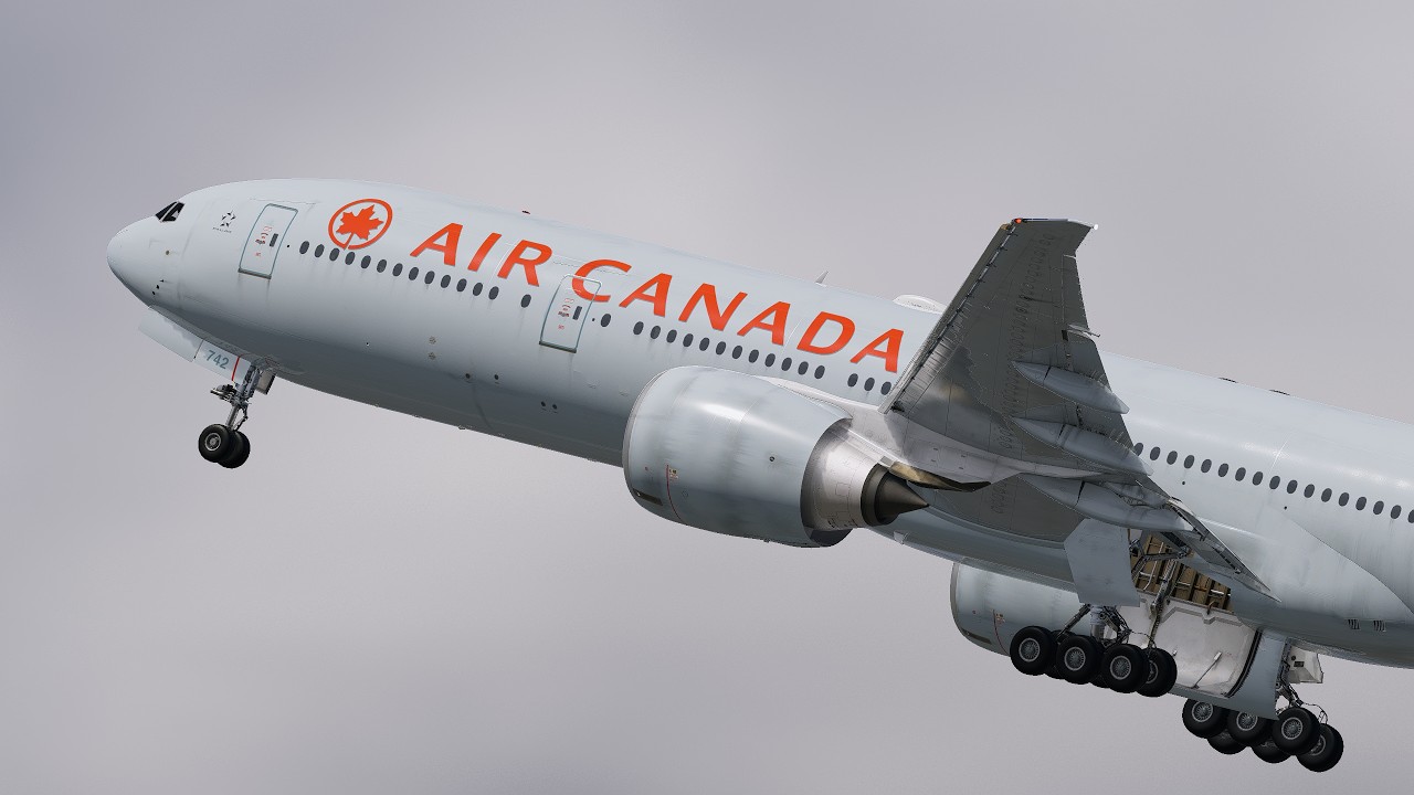 xp12) takeoff YYZ 23 - FlightFactor 777-300ER v2 - YouTube
