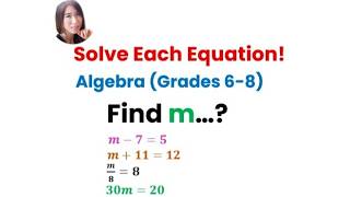 How to Solve One-Step Equations