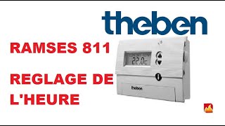 How to reprogram the date and time of a Theben Ramses 811 and 812 top  thermostat? - YouTube