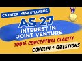 AS 27 in ENGLISH - Interest in Joint Venture- Part 2 QUESTIONS - CA Inter New Syllabus