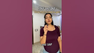 JRF vs SRF Fellowship 💸 Real Salary Breakdown | PhD Stipend in India 2025#youtubeshorts #ytshorts