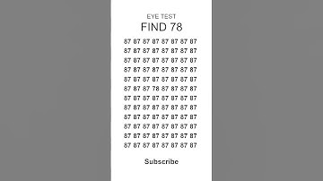 Eye Test! Find the Hidden Number in 5 Seconds! 🧐 #shorts