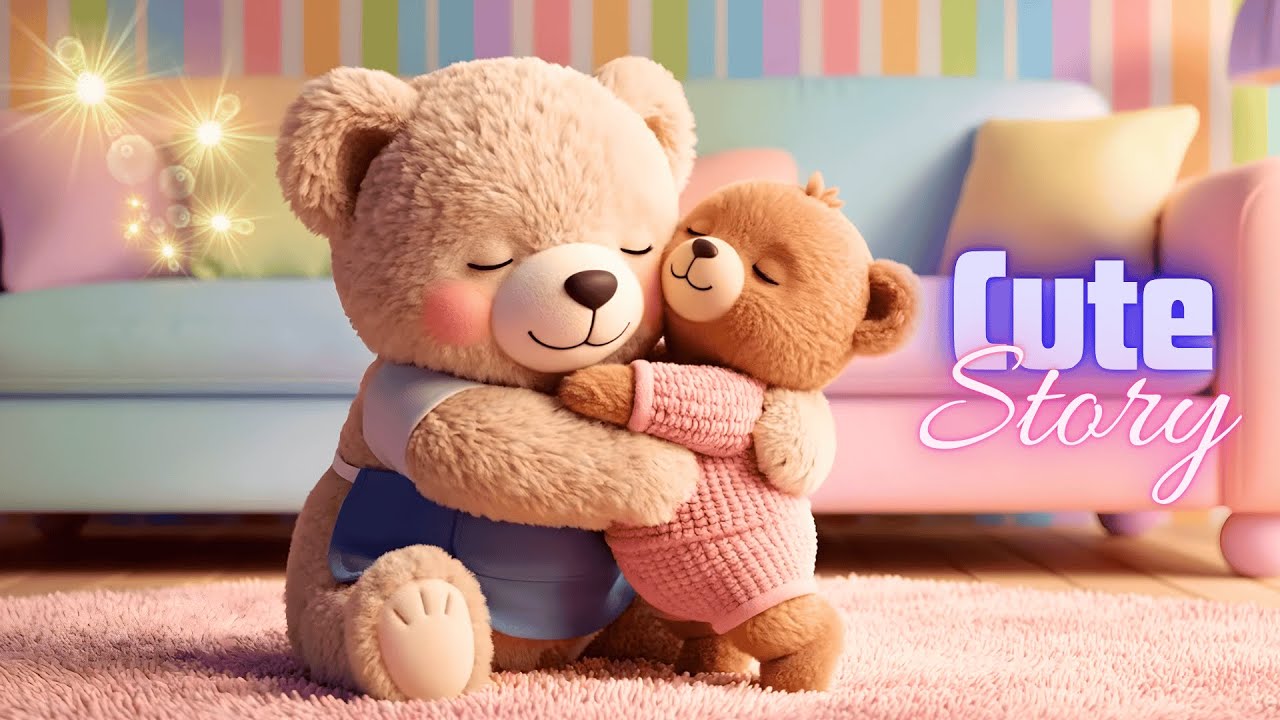 Cute Teddy Bear Story 🧸 | Cozy Pastel Home Vibes for Stress Relief & Calming | Bedtime Tale