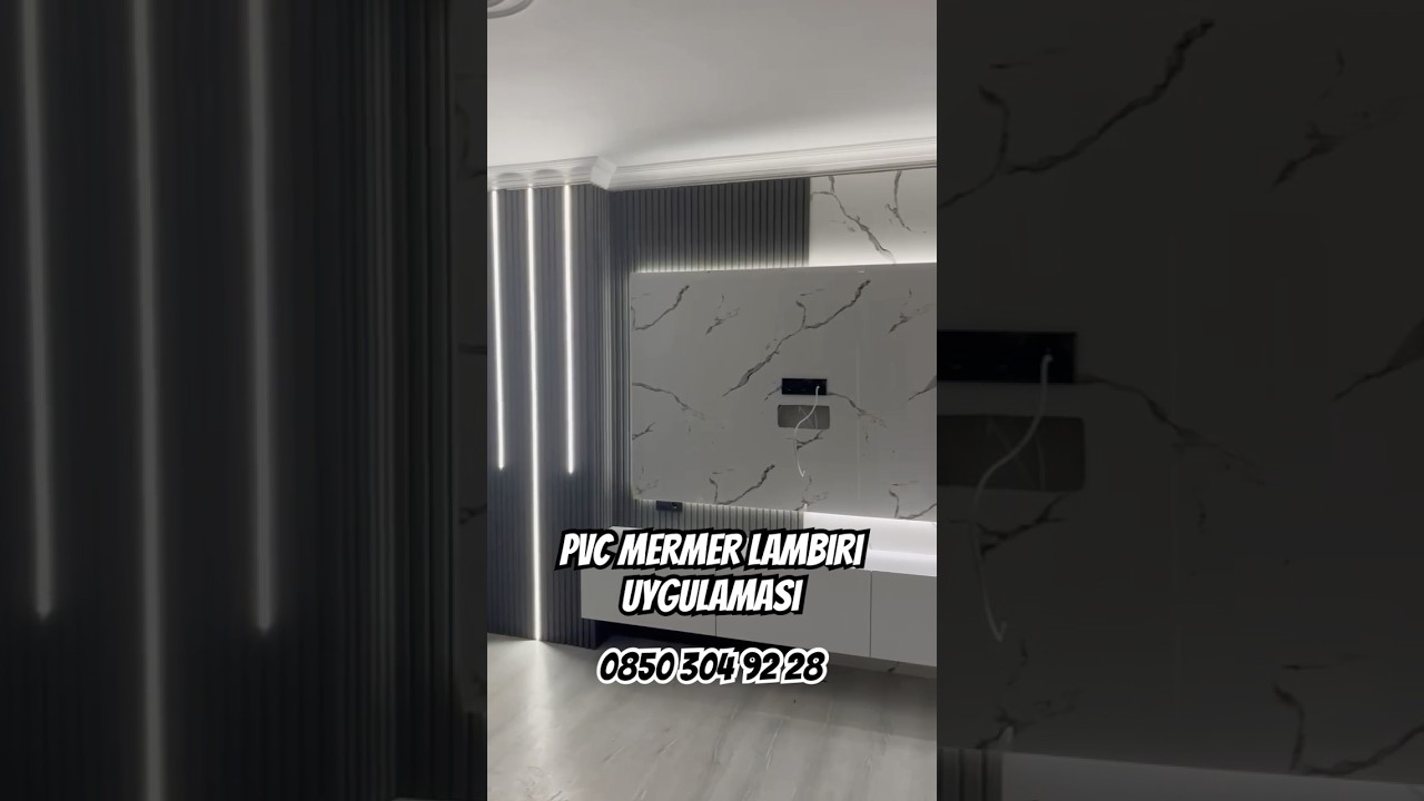 PVC mermer Lambiri uygulaması…