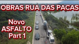 MEGA ROADWORK ON RUA DAS PACAS - CABO FRIO UNAMAR - DR. SERGINHO'S BRAND NEW JET-BLACK ASPHALT