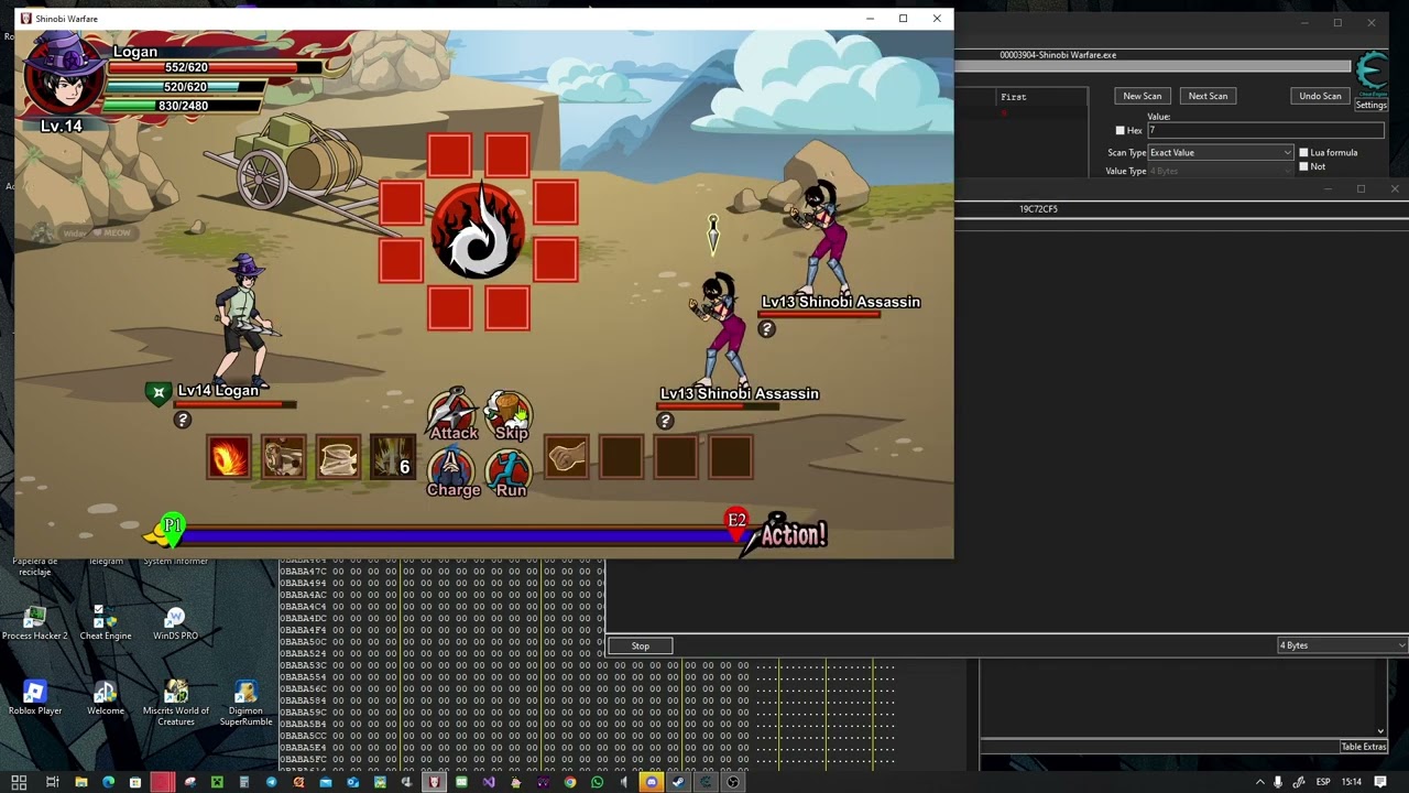 Shinobi Warfare cheat attack all enemy