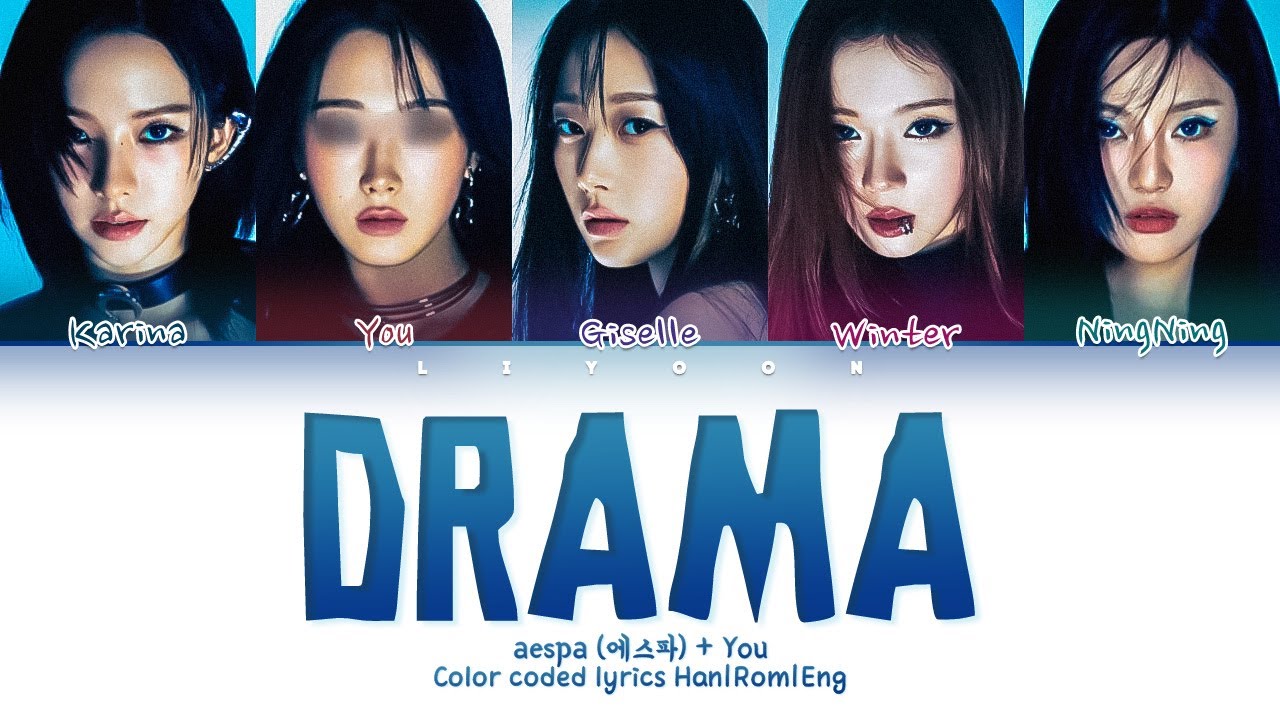 aespa(에스파) ↱Drama↰ You as a member [Karaoke] (5 members ver.) [Han|Rom|Eng]