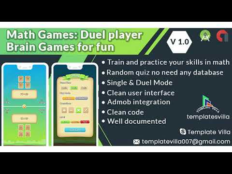Math Games: Duel player Brain Games for fun | Codecanyon Scripts and Snippets