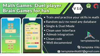 Math Games: Duel player Brain Games for fun | Codecanyon Scripts and Snippets