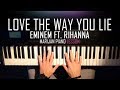 How To Play: Eminem ft. Rihanna - Love The Way You Lie | Piano Tutorial Lesson + Sheets