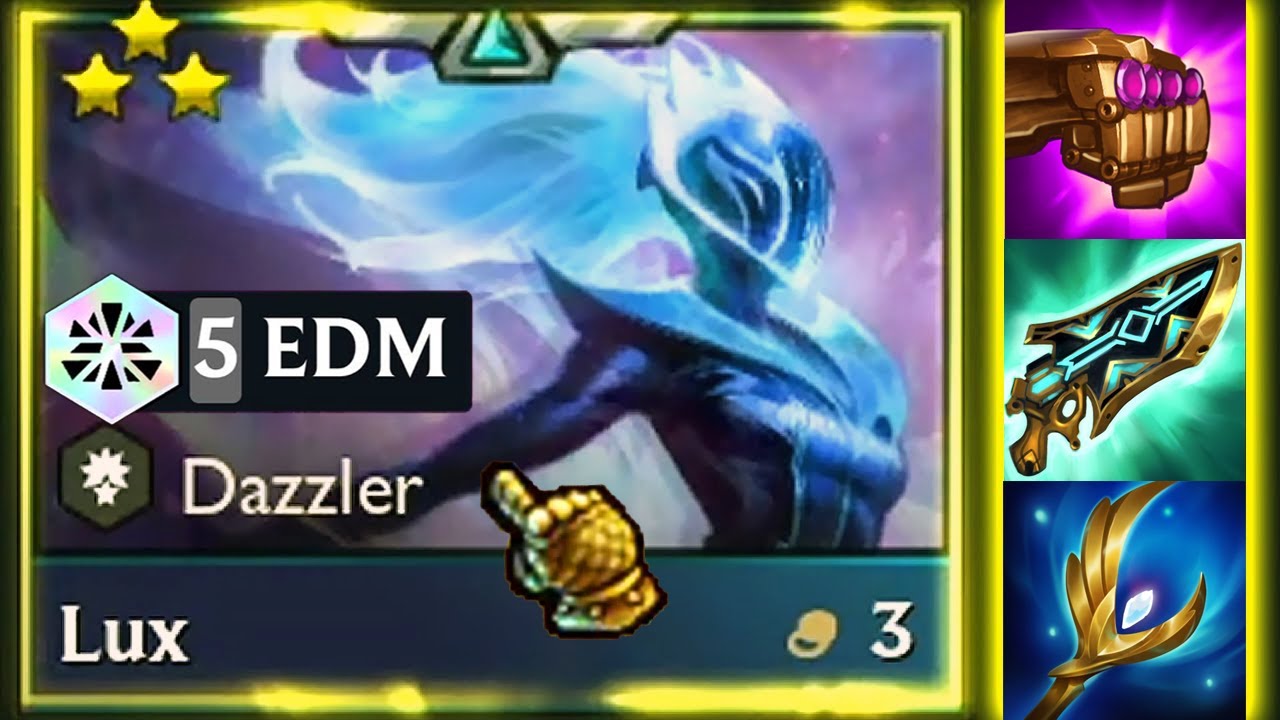 LUX ⭐⭐⭐ GOES PEW-PEW WITH 5 EDM | TFT SET 10