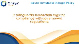 Azure Immutable Storage Policy | Protect Your Data from Deletion & Modification
