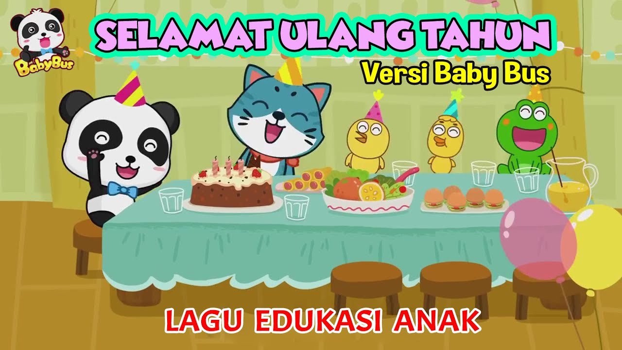 Selamat Ulang Tahun Lagu Anak Indonesia Kartun BabyBus Lagu Ulang Tahun Happy Birthday Songs YouTube