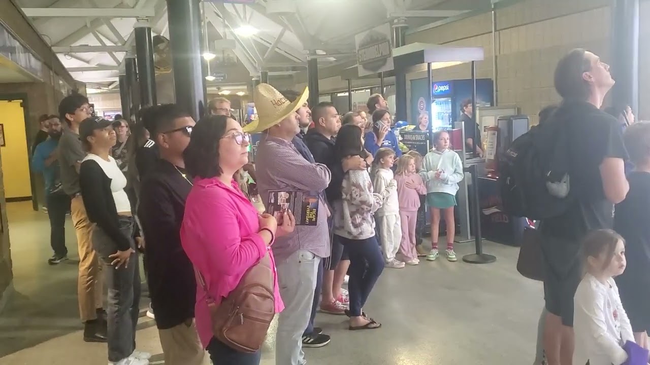 South Bend Cubs Game National Anthem 