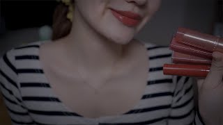 [ASMR] 무슨 색이 예뻐?😋 좋아하는 립 바르기ㅣASMR Lipstick Try-on