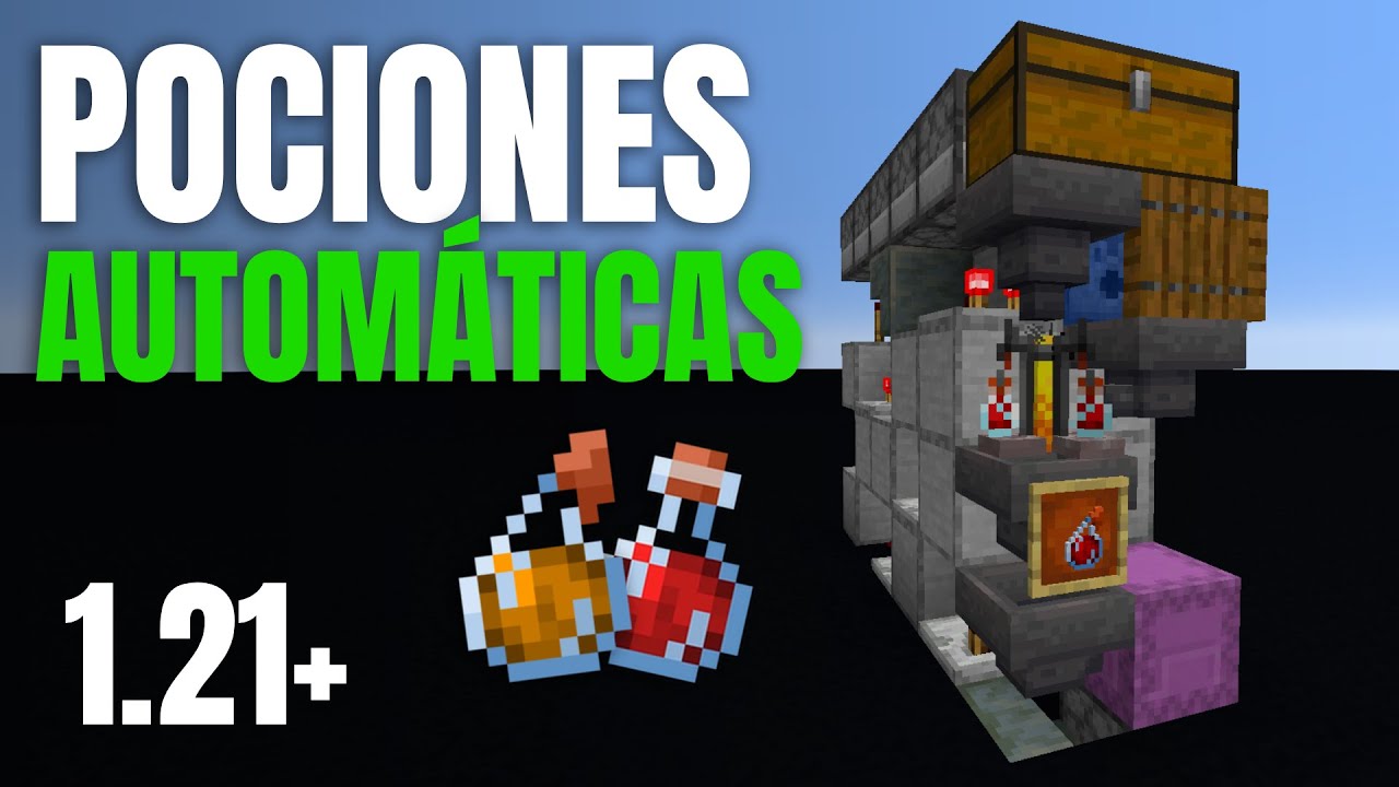 El CREADOR Automático de Pociones MÁS eficiente en Minecraft 1.21 - YouTube