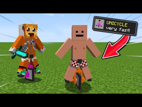 Minecraft Manhunt But Were Riding Unicycles...