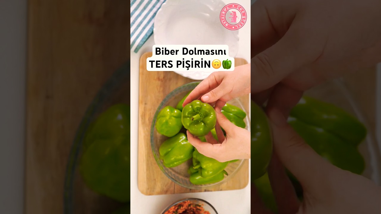 Lezzet Sıralarıyla Biber Dolması Tarifi | Nasıl Yapılır? #shorts