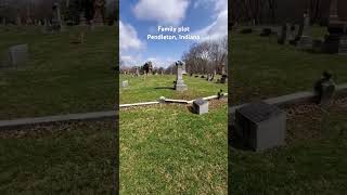 Cemetery walk in the gate of a family plot in Pendleton, Indiana #Short #cemetery