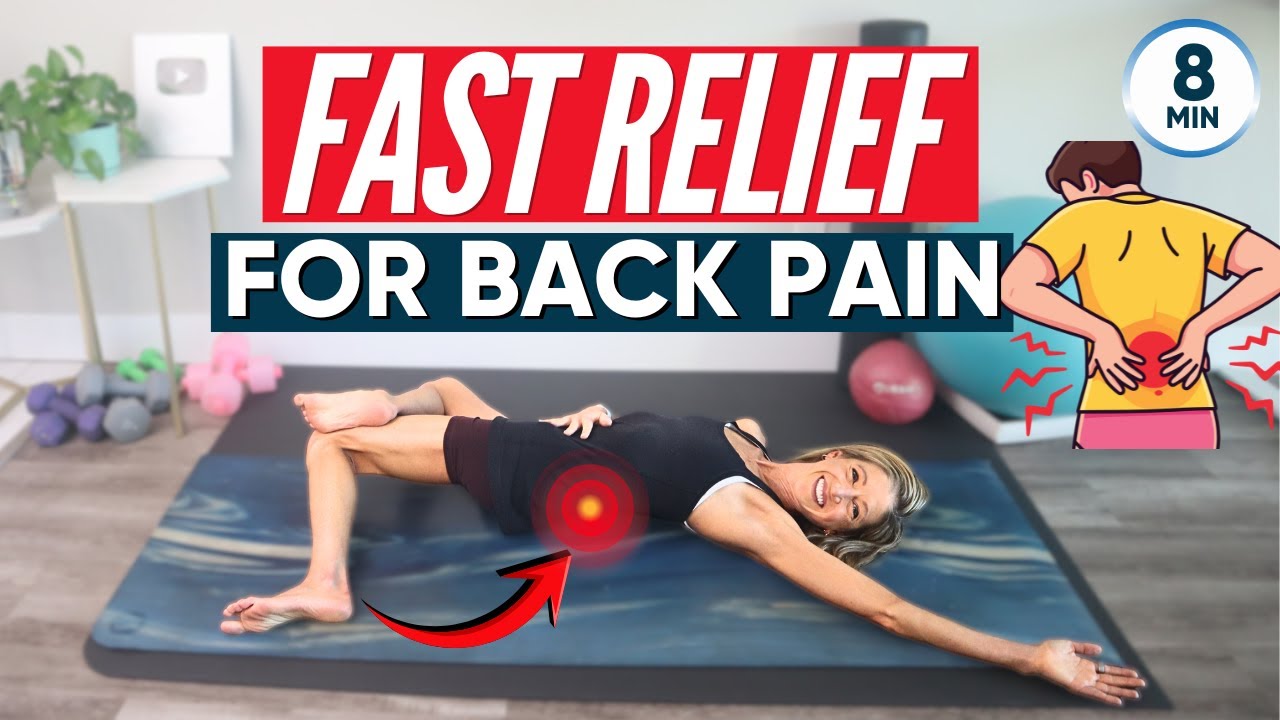 8 Minute Lower Back Stretches for Pain Relief | Gentle Daily Back ...