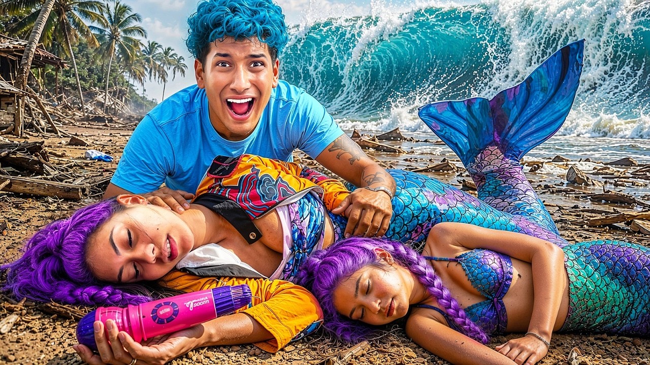 RESGATEI AS GUERREIRAS DO K-POP SEREIAS DEPOIS DE UM GRANDE TSUNAMI! *elas estão bem?