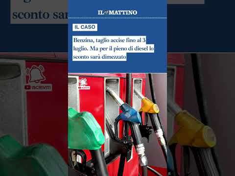 Video Benzina, taglio accise fino al 3 luglio. Ma per il pieno di diesel lo sconto sarà dimezzato