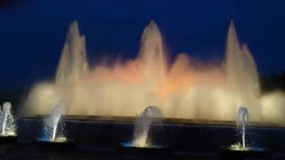 The magic fountains in Barcelona