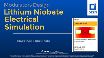 Advanced Simulation with Lumerical Charge - Lithium Niobate Modulators