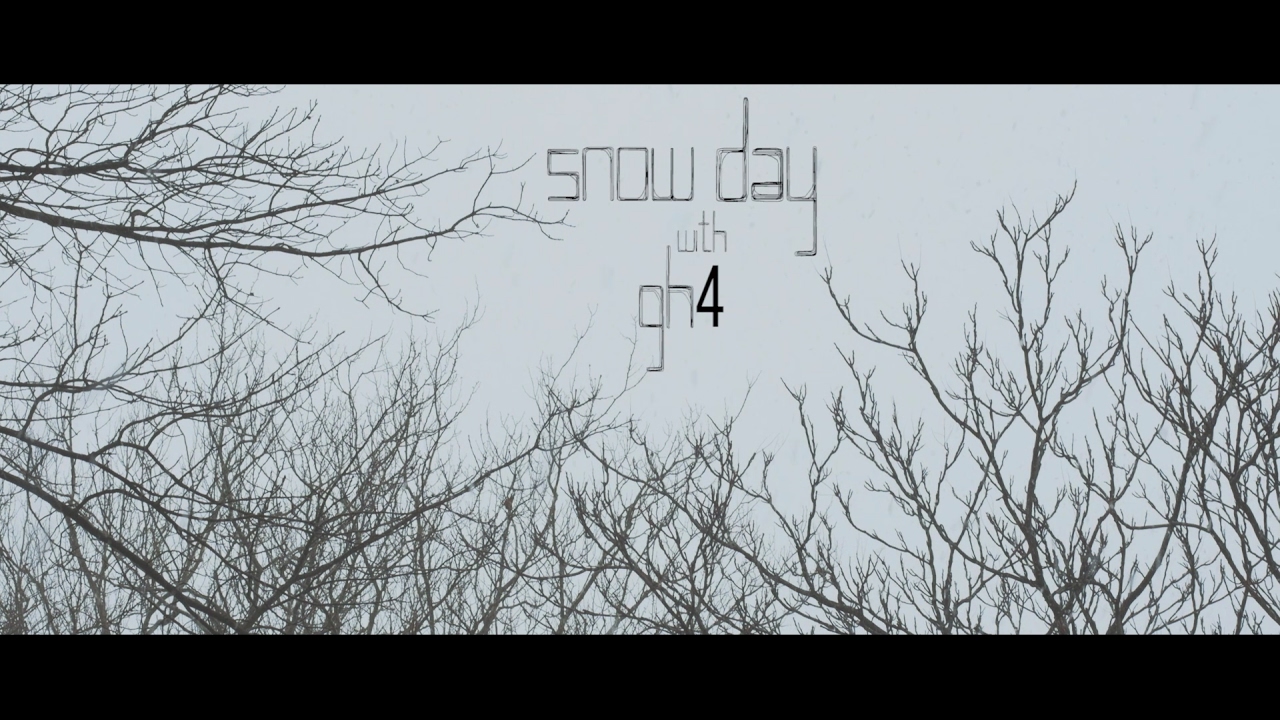 Snow Day with GH4 - 4k compressed to 1080p