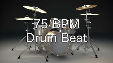 75 BPM Shuffle Drum Beat for Musical Practice
