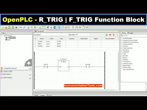 OpenPLC - R_TRIG | F_TRIG Function Block in PLC