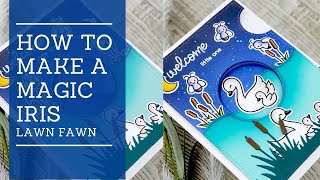 How To Make a Magic Iris Baby Card | Lawn Fawn